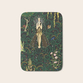 1921 Classical Masterpiece 'Flowers and Flames' by Kay Nielsen Bath Mat