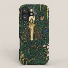 1921 Classical Masterpiece 'Flowers and Flames' by Kay Nielsen iPhone Case