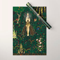 1921 Classical Masterpiece 'Flowers and Flames' by Kay Nielsen Wrapping Paper