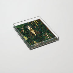 1921 Classical Masterpiece 'Flowers and Flames' by Kay Nielsen Acrylic Tray