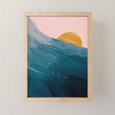 "One Wave At A Time" Mini Art Print