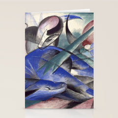 "The Dreaming Horses" by Franz Marc, 1913 Stationery Card