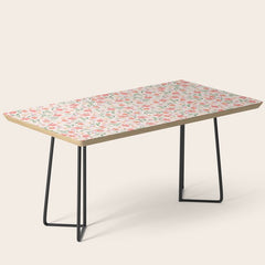A breath of fresh air - A seamless floral pattern in pinks and reds Coffee Table