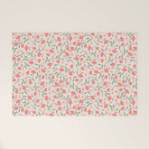 A breath of fresh air - A seamless floral pattern in pinks and reds Welcome Mat