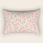 A breath of fresh air - A seamless floral pattern in pinks and reds Rectangular Pillow