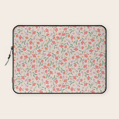 A breath of fresh air - A seamless floral pattern in pinks and reds Laptop Sleeve
