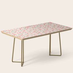 A breath of fresh air - A seamless floral pattern in pinks and reds Coffee Table