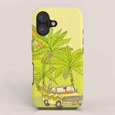 a frame simple living // banana pancakes // retro surf art by surfy birdy iPhone Case
