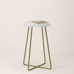 1938 France Cannes Cote D'Azur Travel Poster Stool