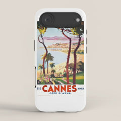 1938 France Cannes Cote D'Azur Travel Poster iPhone Case