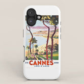 1938 France Cannes Cote D'Azur Travel Poster iPhone Case