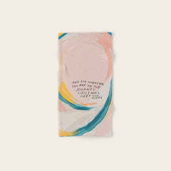 "And For Wherever You Are On The Journey Light Will Meet You There." Bath Towel