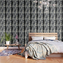 003: a vibrant abstract design in black and white by Alyssa Hamilton Art Wallpaper