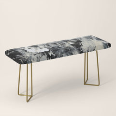 003: a vibrant abstract design in black and white by Alyssa Hamilton Art Bench