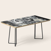 003: a vibrant abstract design in black and white by Alyssa Hamilton Art Coffee Table