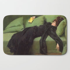 A Decadent Girl - Ramon Casas Bath Mat