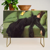 A Decadent Girl - Ramon Casas Credenza