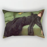 A Decadent Girl - Ramon Casas Rectangular Pillow