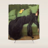 A Decadent Girl - Ramon Casas Shower Curtain