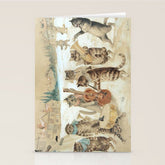 Carol Singing Cats' Funny Vintage Christmas Louis Wain Stationery Card