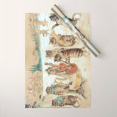Carol Singing Cats' Funny Vintage Christmas Louis Wain Wrapping Paper