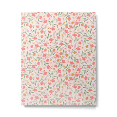 A breath of fresh air - A seamless floral pattern in pinks and reds Metal Print