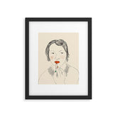 A Bold Lip Framed Art Print
