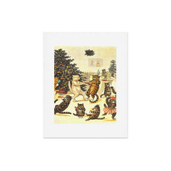 Christmas Party Cats' by Louis Wain Vintage Cat Art Art Print