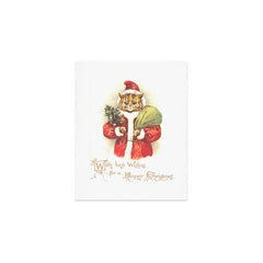 Father Christmas Cat' by Louis Wain Art Print
