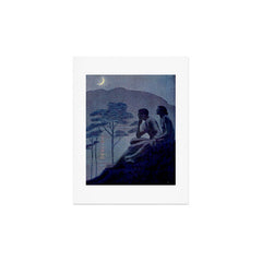 "Give me nights perfectly quiet...and I looking up at the stars" Leaves of Grass by Margaret Cook Art Print