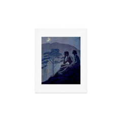 "Give me nights perfectly quiet...and I looking up at the stars" Leaves of Grass by Margaret Cook Art Print