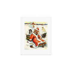 To Wish You A Merry Christmas' by Louis Wain Art Print