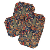 17th Century Persian Rug Print with Animals Coaster