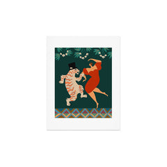 A Date With The Wild Cat Art Print