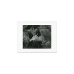 1912, The Kiss, Lovers black and white photography by Anne Brigmann Art Print