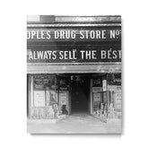 1923 People's Drug Store Prohibition Washington DC Georgetown vintage black and white photograph Metal Print