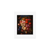A festoon of fruit hanging from a blue ribbon 1670 still life portrait painting by Cornelis de Heem Art Print