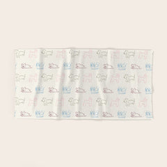 4 Pup Pals Doodle Bath Towel