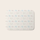 4 Pup Pals Doodle Bath Mat