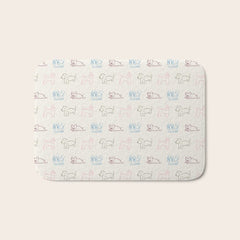 4 Pup Pals Doodle Bath Mat
