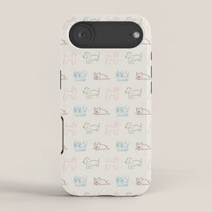 4 Pup Pals Doodle iPhone Case