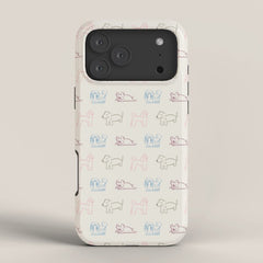4 Pup Pals Doodle iPhone Case