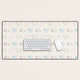 4 Pup Pals Doodle Desk Mat