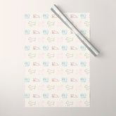 4 Pup Pals Doodle Wrapping Paper