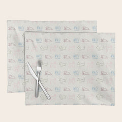 4 Pup Pals Doodle Placemat