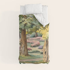A beautiful day at the park Comforter