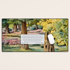 A beautiful day at the park Desk Mat