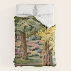 A beautiful day at the park Duvet Cover