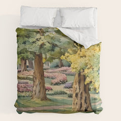 A beautiful day at the park Comforter