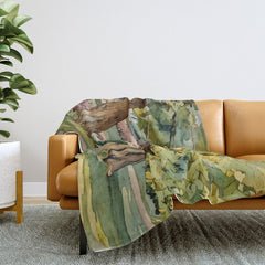 A beautiful day at the park Throw Blanket